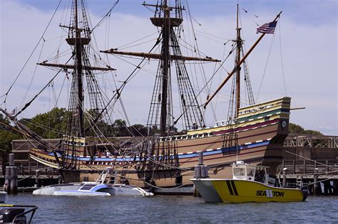 Crewless Mayflower ship retracing 1620 journey arrives at Plymouth Rock