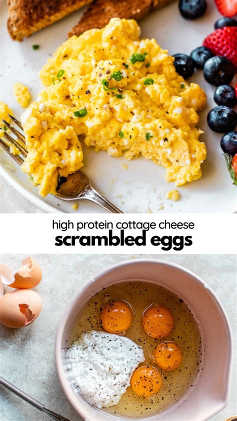 High protein scrambled eggs with cottage cheese – Artofit