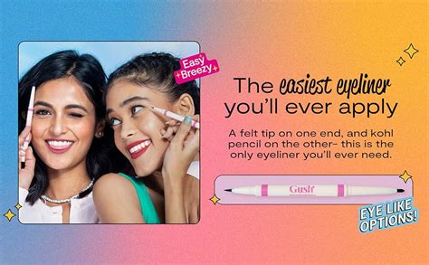 Buy Gush Beauty 2-in-1 Eyeliner + Kajal Pencil, Waterproof Matte Black ...