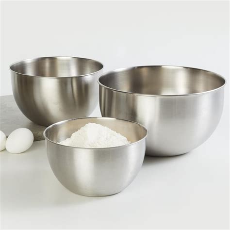 Buy Corsica Set of 3 Stainless Steel Mixing Bowls from Corsica by Home ...