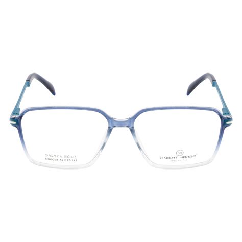 Dual Color Frame – Glossy Blue Front, Transparent Sides, Spring Hinges ...