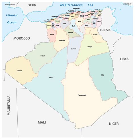 Algerian Desert Map