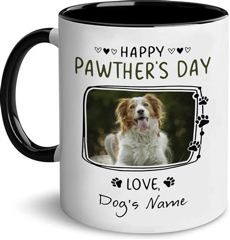Amazon.com: Personalized Dog Dad Mug, Dog Dad Gift, Pawther's Day Mug ...
