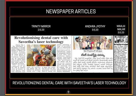 Newspaper Articles — ORAL PATHOLOGY-SAVEETHA