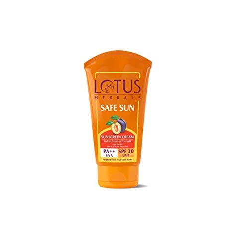 Lotus Herbals Safe Sun Sun Block Cream PA++ SPF 30 (100gm) – Fetch N Buy