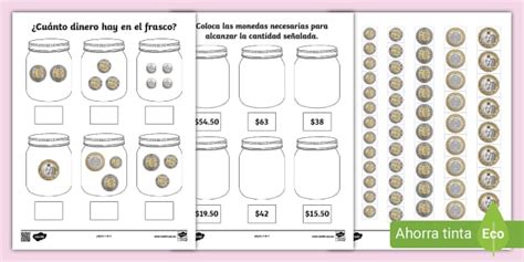 Sumas con monedas mexicanas