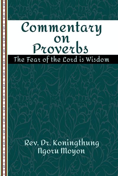 Commentary‌ ‌on‌ ‌Proverbs The‌ ‌Fear‌ ‌of‌ ‌the‌ ‌Lord‌ ‌is‌ ‌Wisdom ...