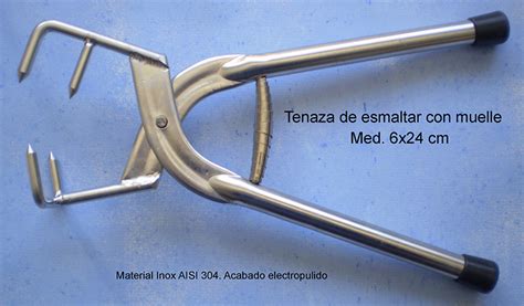 Tenazas esmaltar con muelle - Kádar cerámica