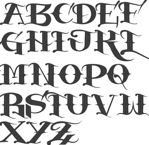 Tattoo Fonts Alphabet Hand Lettering Alphabet For Beginners