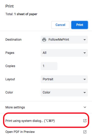 Image result for Print Using System Dialog