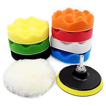 OCR 10Pcs 4 inch Car Polishing Pad Kit, Sponge and Wool Polishing Pad ...