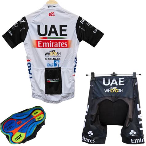 UAE White High Quality Cycling Jersey Pro Bicycle Team Cycling Bib Sho ...