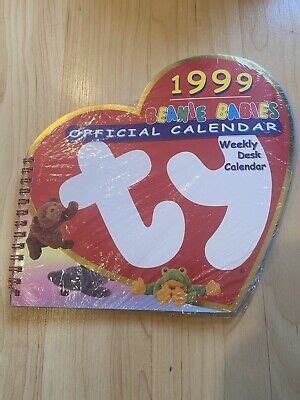 Ty Beanie Baby - 1999 Beanie Babies Official Calendar - Sealed Desk ...