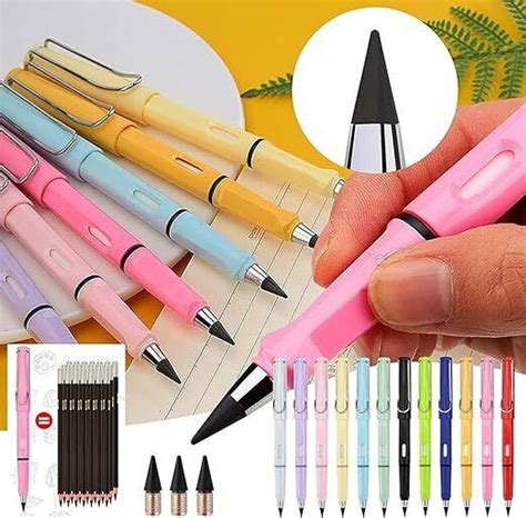 eclet 2pc Multicolor Inkless Pencils Eternal Reusable Infinity For kids ...