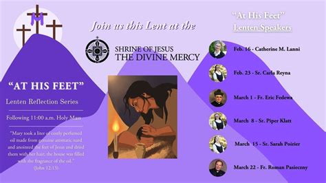 "At His Feet" Lent Reflection Series, 33826 Beaconsfield St, Clinton ...