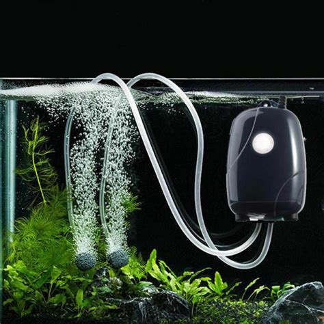 300 Gallon Adjustable Silent Air Pump Large Aquarium Fish Tank 2 ...