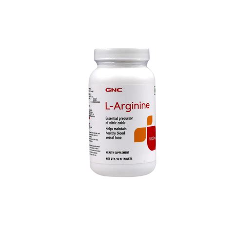GNC L-Arginine 1000 mg, 90 Tablets Price, Uses, Side Effects ...