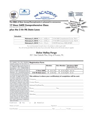 Fillable Online njamb Provider 1400106 The MBA of New ...