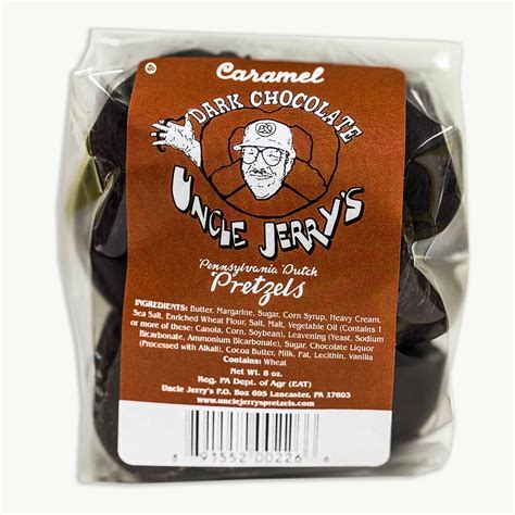 Uncle Jerry's Caramel Dark Chocolate Pretzels 8oz – Noble Crunch