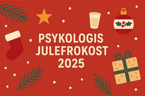 Psykologis Julefrokost 2025, Den lille kantine (SDU), Odense, 12 ...