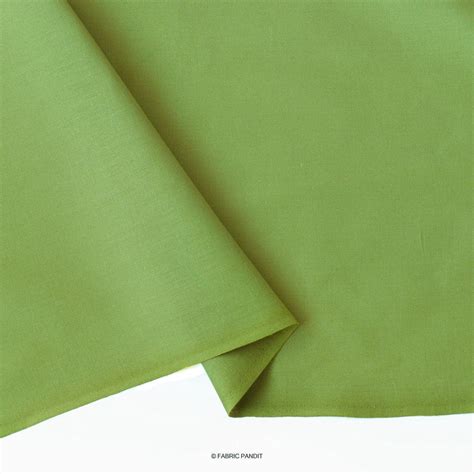 Apple Green Color Pure Cotton Linen Fabric (Width 42 Inches) – Fabric ...