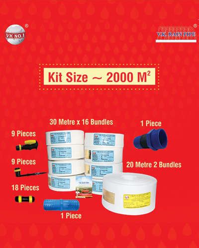 VK Sarvottam VK Rain Irrigation System Kit with Lapeta pipe for 2000m2 ...