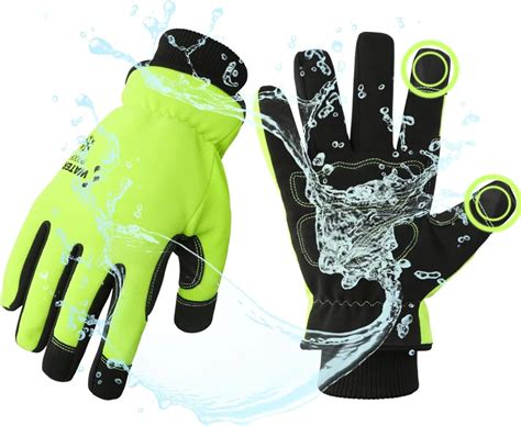 100% Waterproof Winter Work Gloves For Men, High Dexterity Touch Screen ...