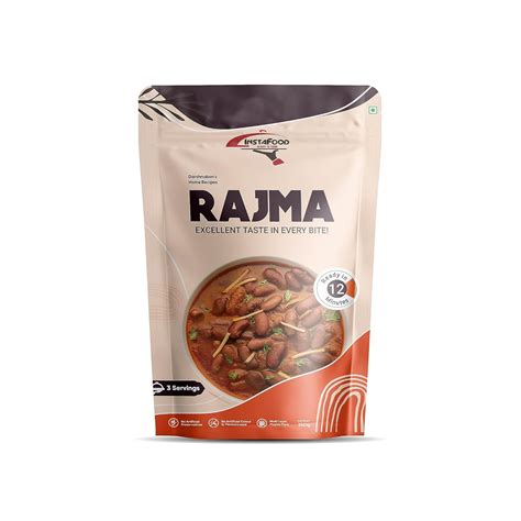 INSTAFOOD Rajma | Ready to Cook Meal | 3-4 Servings | Pack of 1 ...