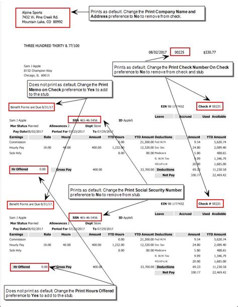 Image result for AP Check Stub Example