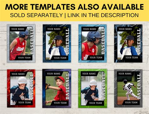 Baseball Card Editable Template 的图像结果