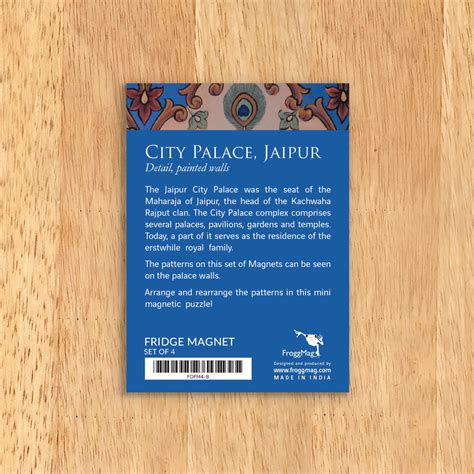 Fridge Magnet set of 4 - City Palace, Jaipur – Froggmag