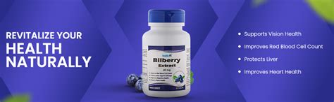 Healthvit Bilberry Extract 40 mg Capsule | Eye Health Supplement for ...