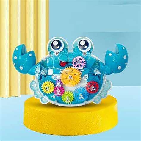 Buy PANTHI STORE Transparent Gear Crab Toy for Kids with Music 3D ...