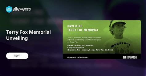 Terry Fox Memorial Unveiling, Chingacousy Park, Brampton, 10 October ...