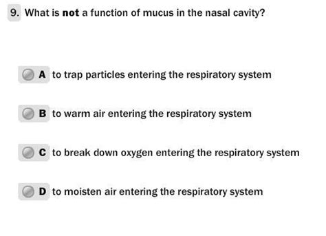 What is NOT a function of mucus in the nasal cavity? - Brainly.in
