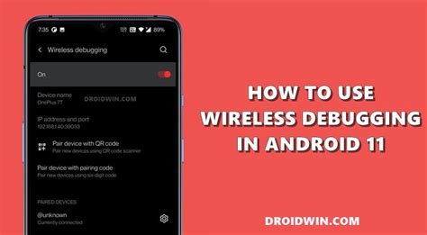 Image result for Wireless Debugging Feature Android