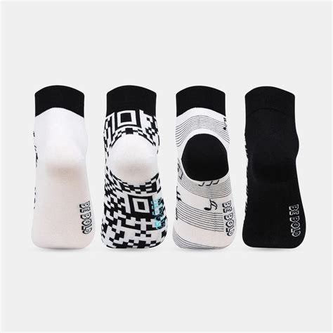 Men's Ankle Length Fashion Casual Socks- Pack Of 4 – BONJOUR