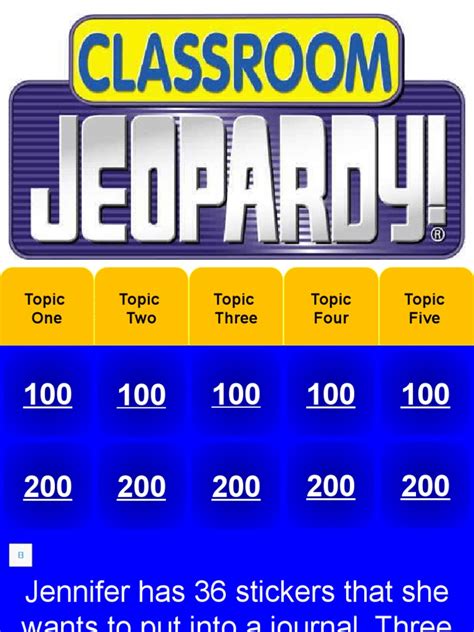 Jeopardy Game Examples 的图像结果