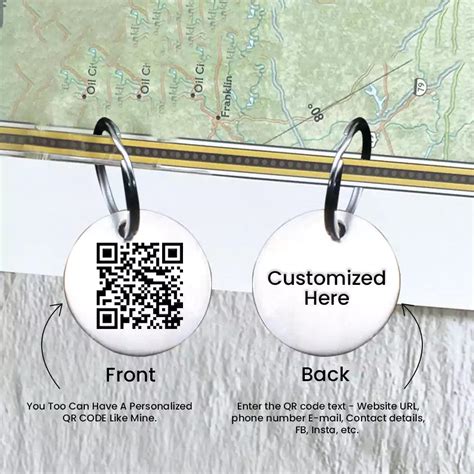 Round Shape Scanable QR Code Personalized Keychain – Ampkrafts