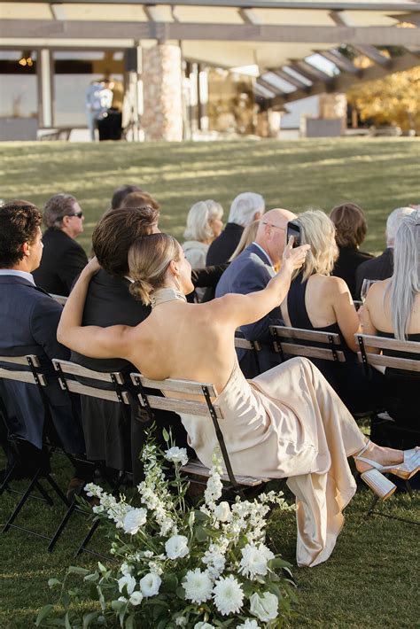 A classic autumn black and white wedding at The Oaks Plum Creek