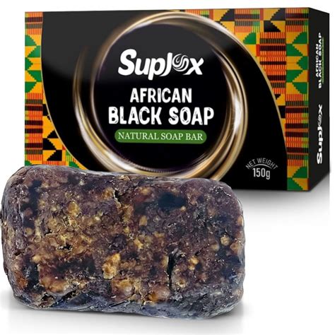 Amazon.com : Best Raw Organic African Black Soap Bar, long lasting for oily skin, 100% pure ...