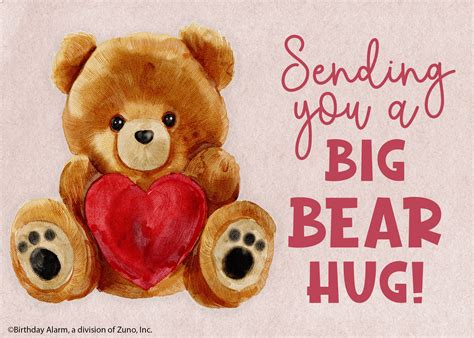 Big Bear Hug Images Sending Bear Hugs Card – Slightly Stationery