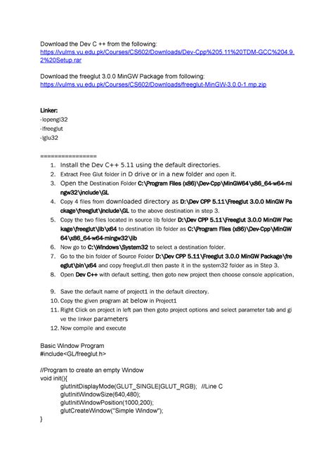 Image result for Cannot Open Include File GL Glut.h