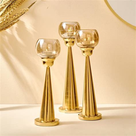 Buy Selena Accord Glass Pedestal T-Light Holder from Home Centre at ...