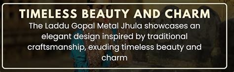 Buy Crown Warriors Metal Laddu Gopal Jhula Palna for Laddu Gopal Ji ...