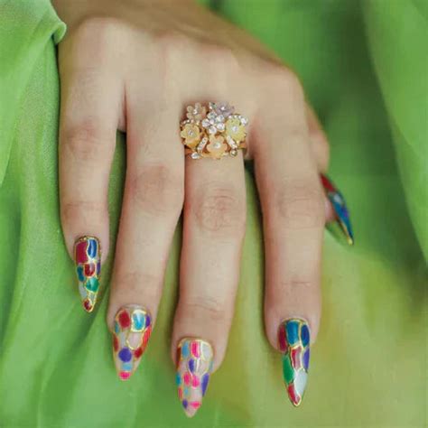 Stained Glass Elegance - Emigel Wedding Nail Art Collection – Emigel ...