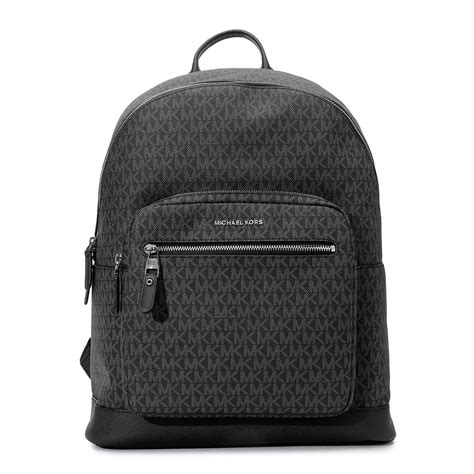 Buy Michael Kors Men Black MK Monogram Backpack for Men Online | Trendin
