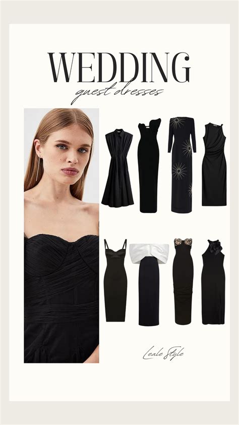 Timeless Elegance: The Allure of Black Wedding Guest Dresses - Leale Style