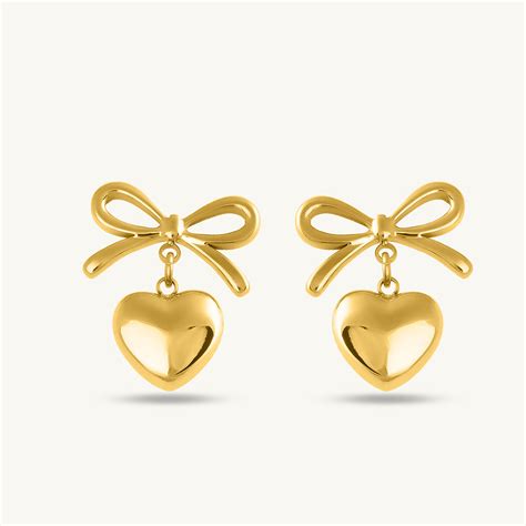 Wrapped With Love Heart Earrings – PALMONAS