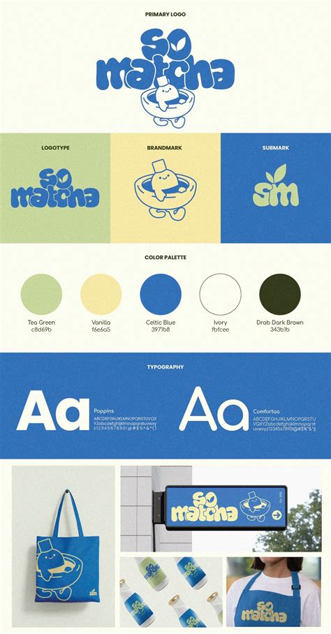 So Matcha Brandboard - Naris Queth in 2025 | Brand guidelines design, Graphic design branding ...